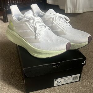 Adidas Ultraboost 5X White with Light Green Sole